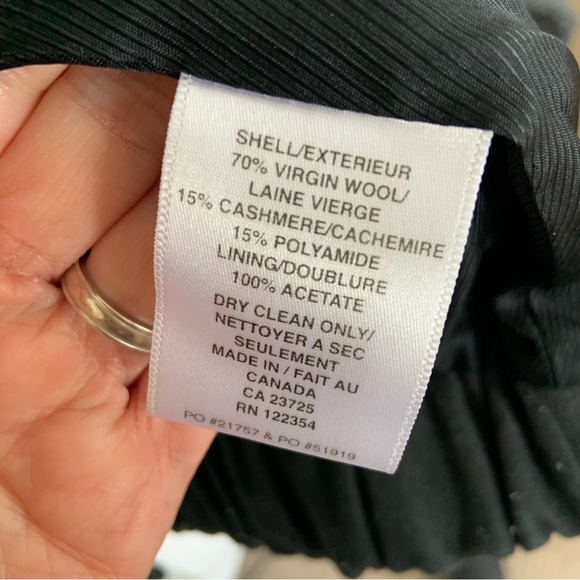 **HOST PICK** WILFRED WOOL & CASHMERE SHORT DOUBLE BREASTED NAVY PEA COAT / XXS - Picture 6 of 8